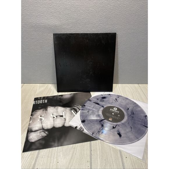 Beartooth - Aggressive Clear w/Black Swirl Color Vinyl LP Record Rare